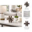 Sagebrook Home 7X7" Marble Geometric Orb, Grey