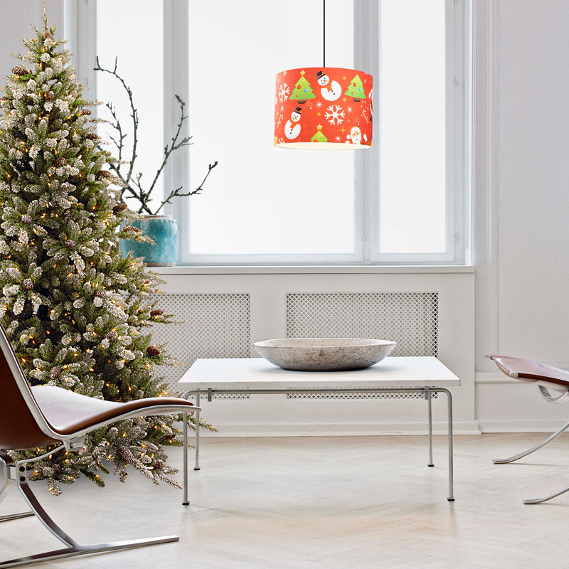 Luminaire suspendu tambour 1 lumière Hiltonia