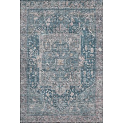 Premium Machine Washable Larock AMF1240 Medallion Rug