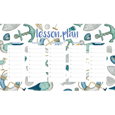 Magnetic Lesson Plan Sea Motifs