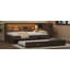 Lit de jour en bois avec tablettes de rangement, USB, DEL et lit gigogne-873780645