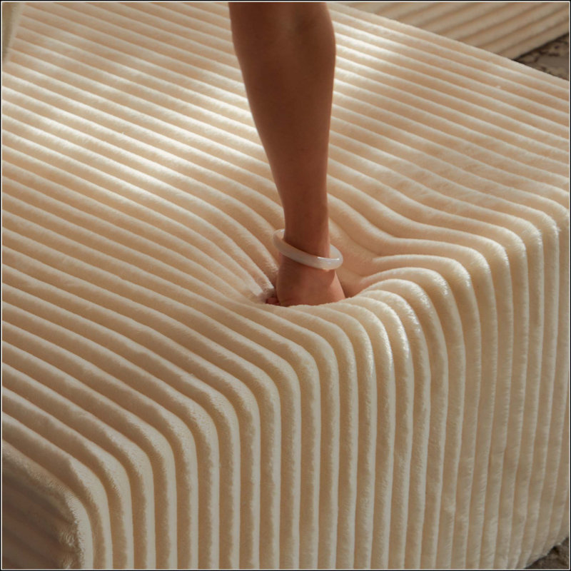 Canapé modulaire Cloud avec 1 repose-pieds, canapé rembourré moderne, canapé en U confortable pour le salon, canapé d'angle à assise profonde, aucun assemblage requis