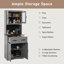 Garde-manger en bois H 67 po-802845782