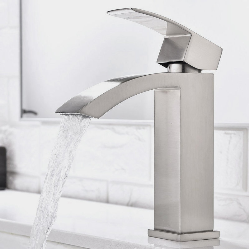 Single Hole Bathroom Faucet, Brushed Nickel