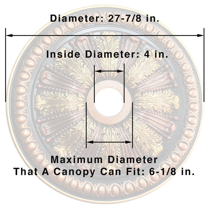 Sunshine Illusion II 27" D Polyurethane Hand Painted Ceiling Medallion