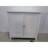 White Double Door Storage Cabinet, Silver , Mid - Century Modern Structure, Spacious Interior Freestanding, Flavor, Stable, Dining Room