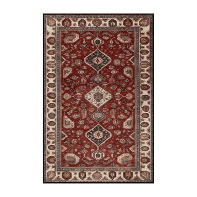 Machine Washable Persian Brown Area Rug