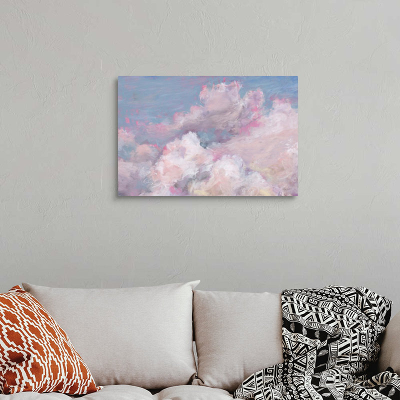 «Daydream Pink 01» par Lisa Audit - reproduction d'art, Toile tendue, H 20 po x l 30 po x P 1,25 po