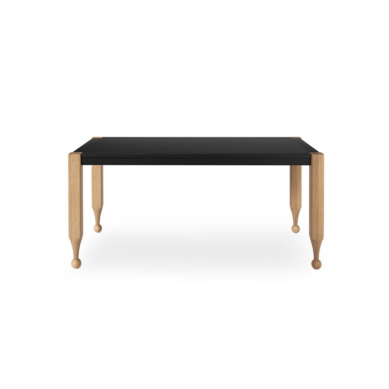 Rectangular Solid Wood Dining Table in French and Ancient Chinese Style, 29.53"H x 55.12"L x 31.5"W