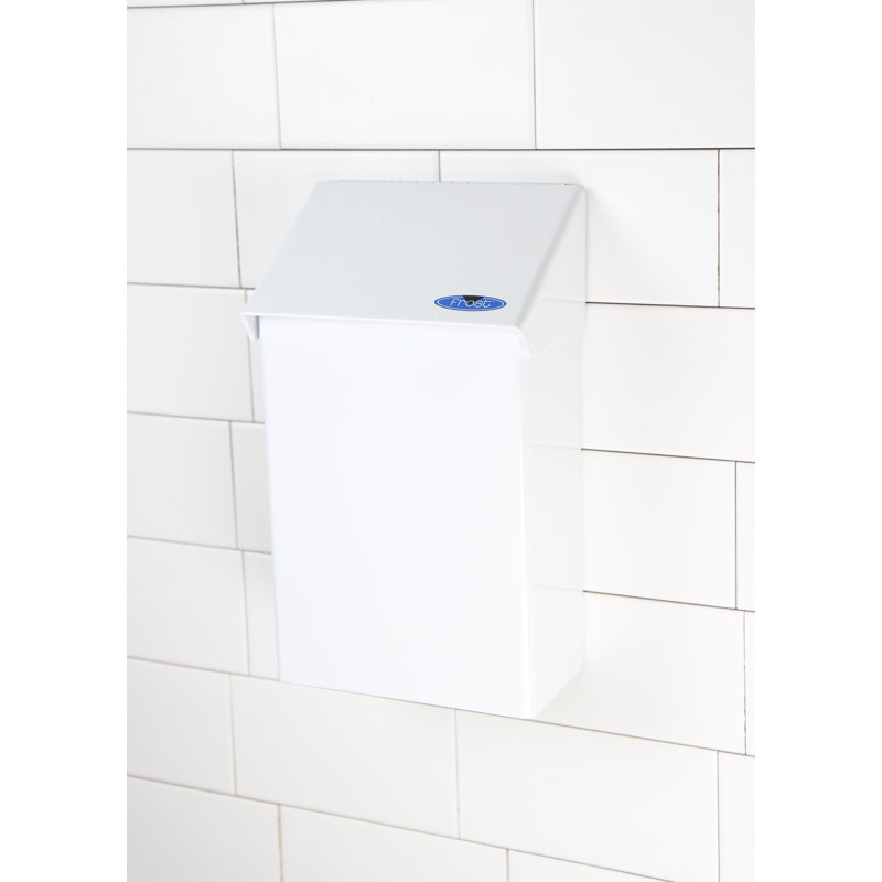 Poubelle à couvercle pivotant 1 gallon, blanc