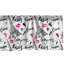 Cantonnière Ambesonne Paris - lot de 2 rose Kiss Eiffel Love - blanc noir rose