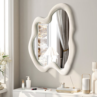 Miroir mural en bois massif