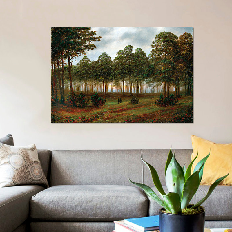 «Evening, 1820-26», impression sur toile, H 8 po x l 12 po x P 0,75 po, Pas de tapis, Toile tendue