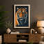Tiger in Night Japandi - Wrapped Canvas-177689754-177689755
