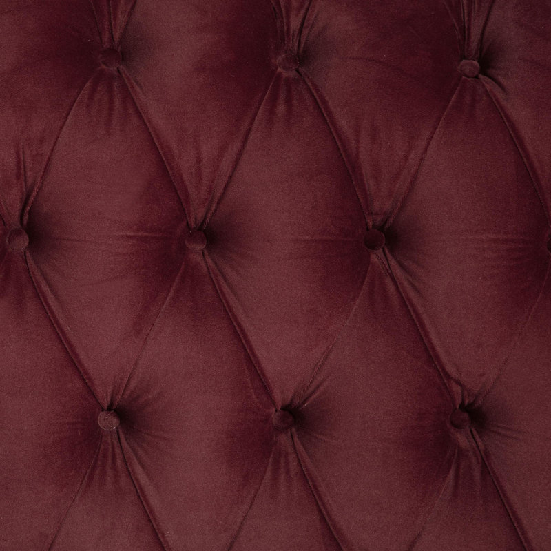 Lit double tapissier 57 po rouge vin, Double