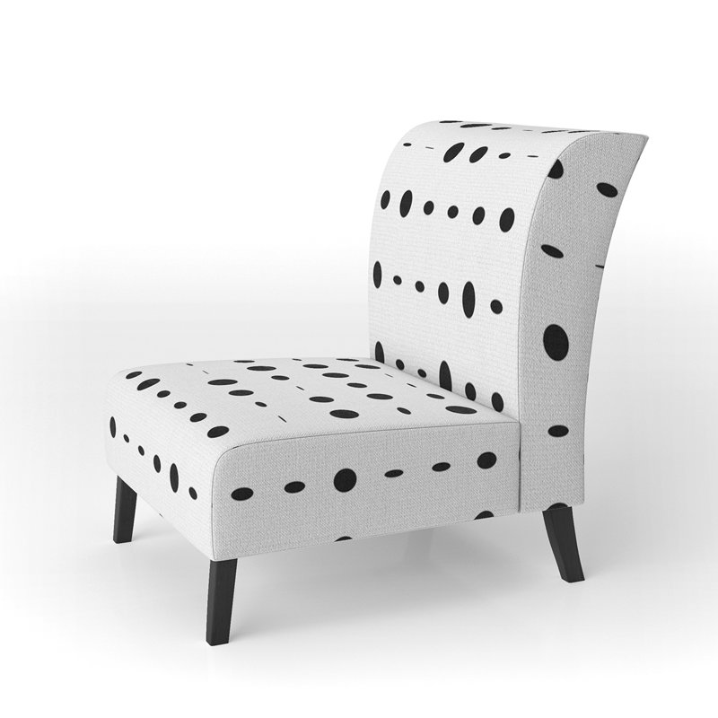 Fauteuil de chambre rembourré Black Dot Dots