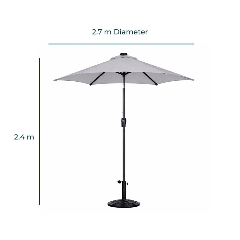270cm Cantilever Parasol, Grey