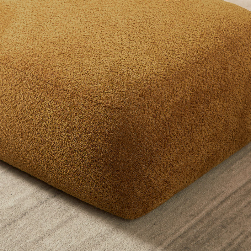 Méridienne Boucle Méridienne Fluffy, Orienté à droite, Orange