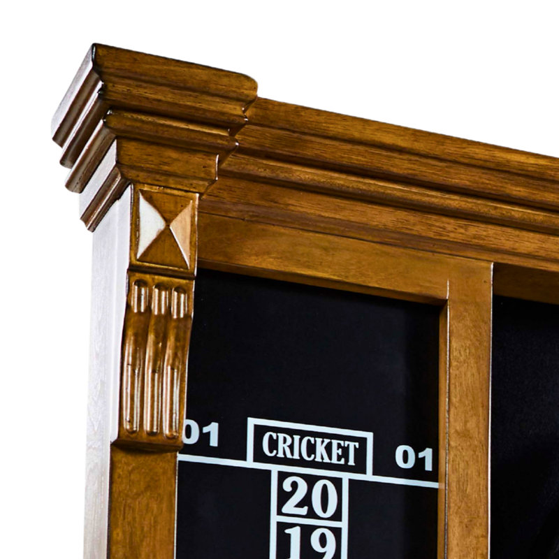 Woodhaven Premium Bristle Dartboard and Cabinet Set with Darts