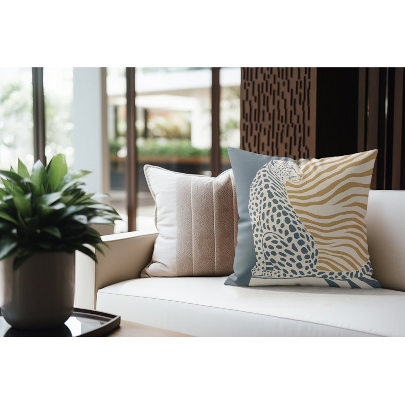 Coussin intérieur en faux suède Damisa, Noon Tide, 20 x 20