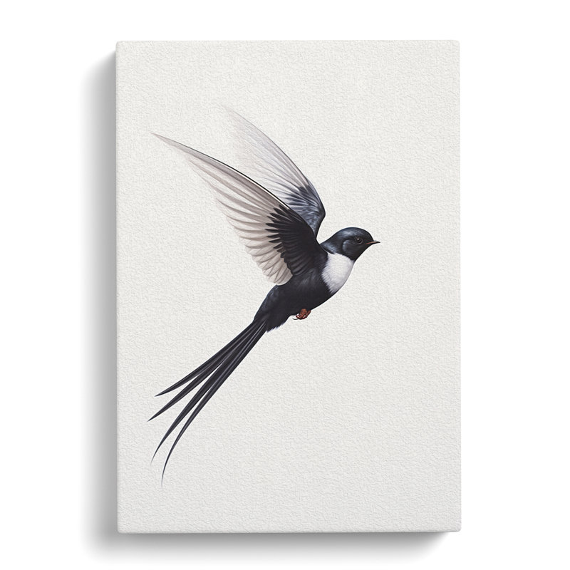 Swallow Minimalism No.2 - No Frame Print, 60cm H x 40cm W x 3cm D