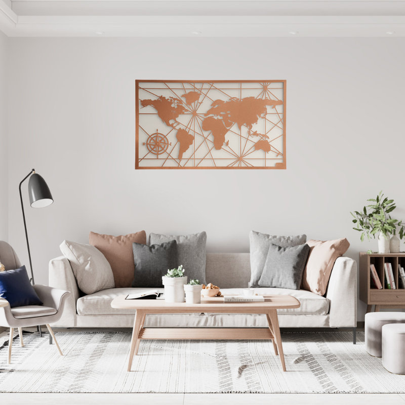 Wall Decor on Metal, Copper