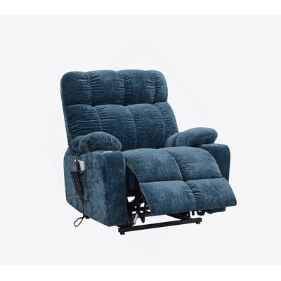 Dual OKIN Motor Power Lift Recliner Chair, Recliner With Heat Massage