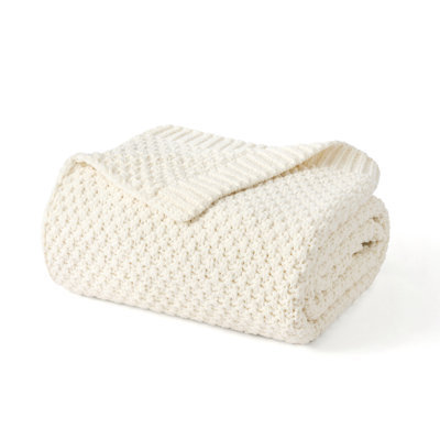 Chunky Chenille Weighted Throw Blanket