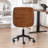 Andretta Faux Leather Upholstered Armless Office Chair-732456758
