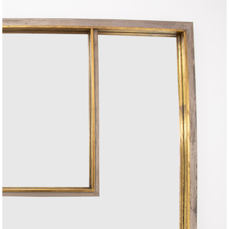 Porta Rectangle Metal Mirror, Champagne