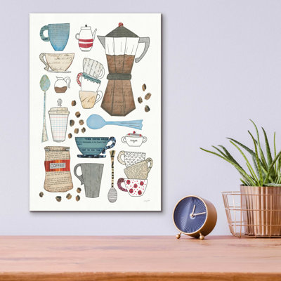 «Coffee Chart I v2» par Courtney Prahl, art mural en verre acrylique
