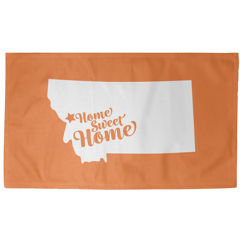 Tapis de maison orange doux Missoula, Rectangle 3 pi x 5 pi