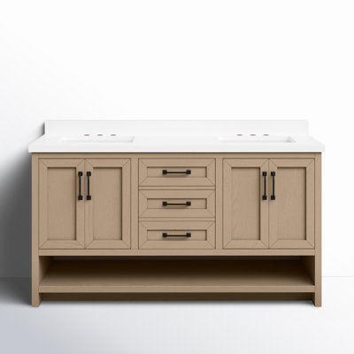 Ensemble de meuble-lavabo double 60 "Venice