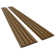 106" x 8.5" Outdoor European Siding System Composite Board Paneling, Weatherproof and UV-Resistant (Set of 2)