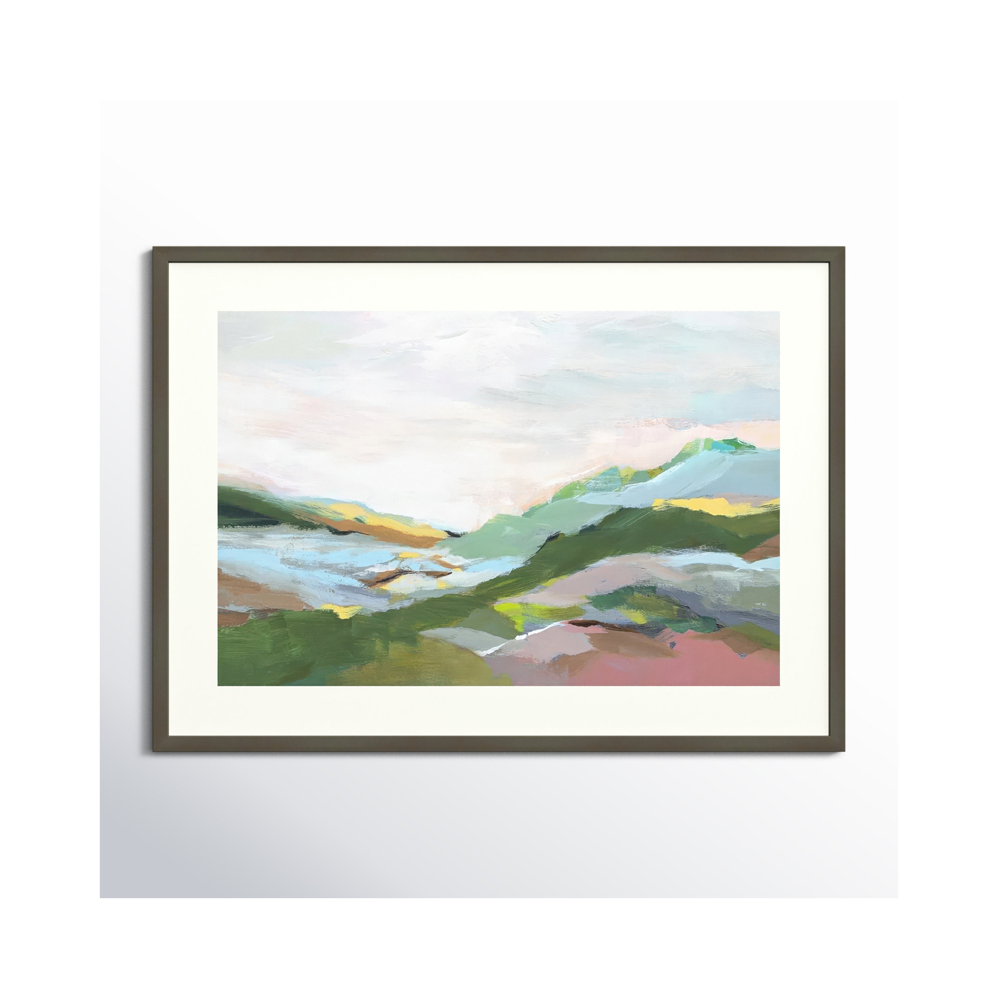 Highland I by Isabelle Z, Gray Framed Paper, 27" H x 37" W