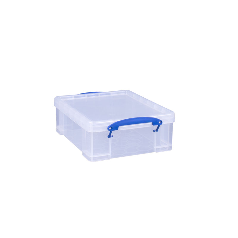 Really Useful Box 8.1L Plastic Storage Container w/Snap Lid & Clip Lock Handle, Single, 8.56 qt