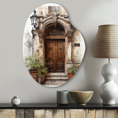 Triste - Asymmetrical France Metal Wall Art, Irregular Shape Metal Wall Sculpture Print