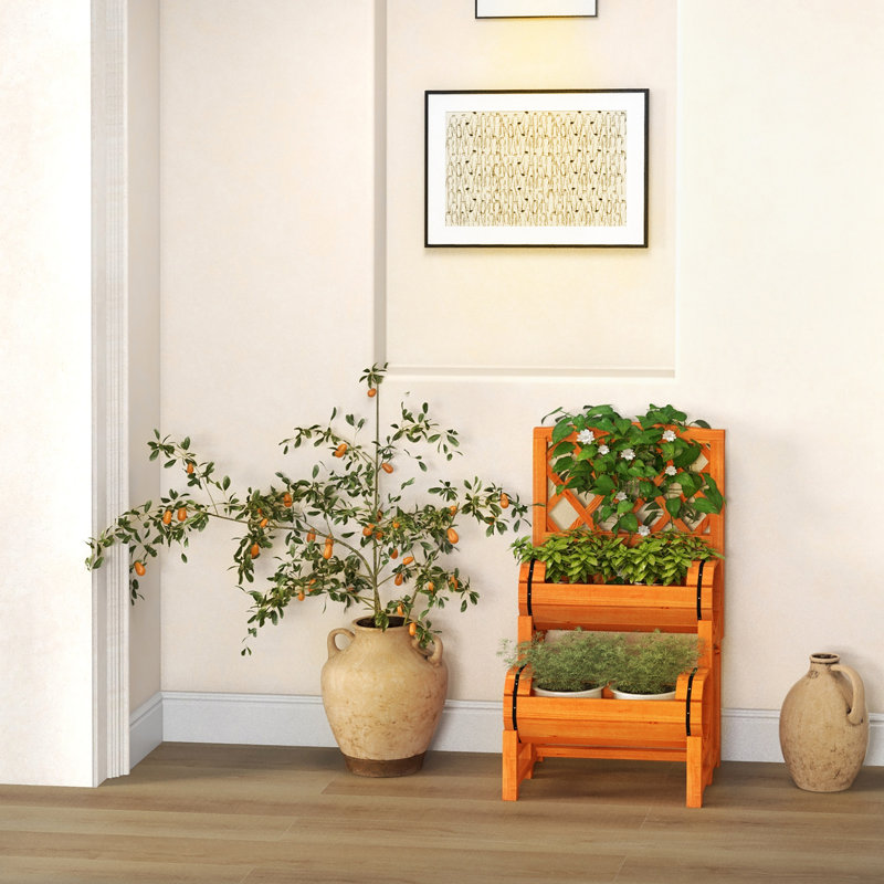 Karlau Elevated Planter with Trellis
