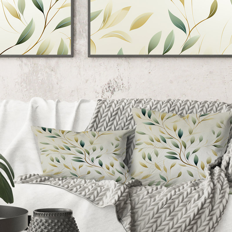 Coussin Floral, H 16 po x l 16 po