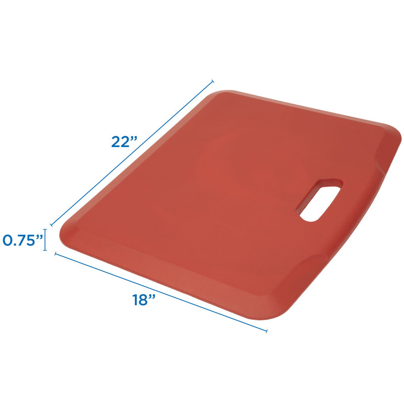 Tapis de chaise rectangulaire, Rouge