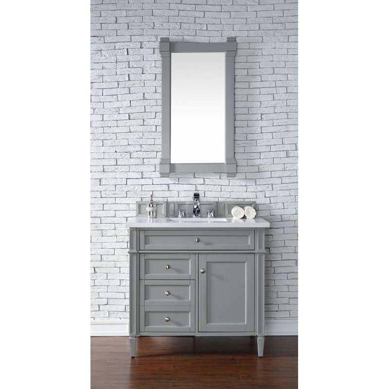 Brittany 36'' W Single Bathroom Vanity Base, Urban Grey