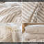 Ensemble de housse de couette à rayures 100% coton lavé MooMee-111721000-112681252