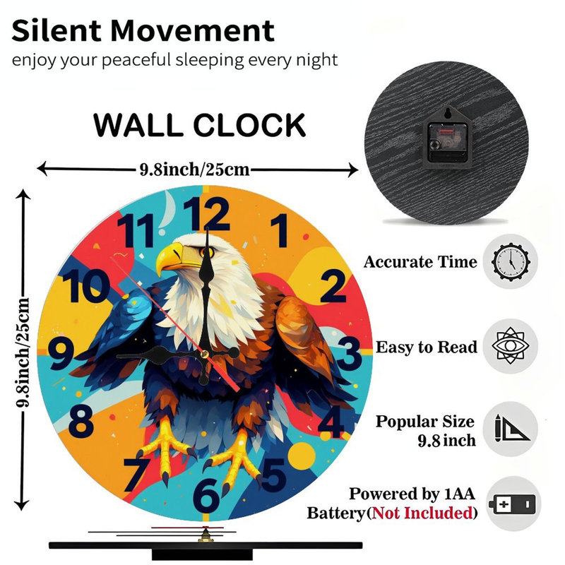 Eagle Art Wall Clock