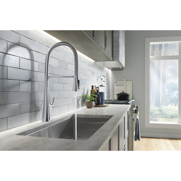 Graze Single Handle Kitchen Faucet with 21-9/16" Spout