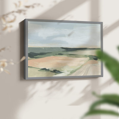 «Pastel Plains I», reproduction encadrée