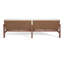 Ensemble de conversation en bois massif pour 3 personnes avec coussins Nicholson