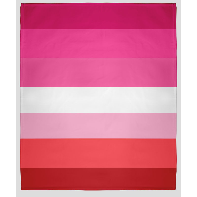 Couverture en molleton Demi Pride, L 50 po x L 60 po, Rose 2