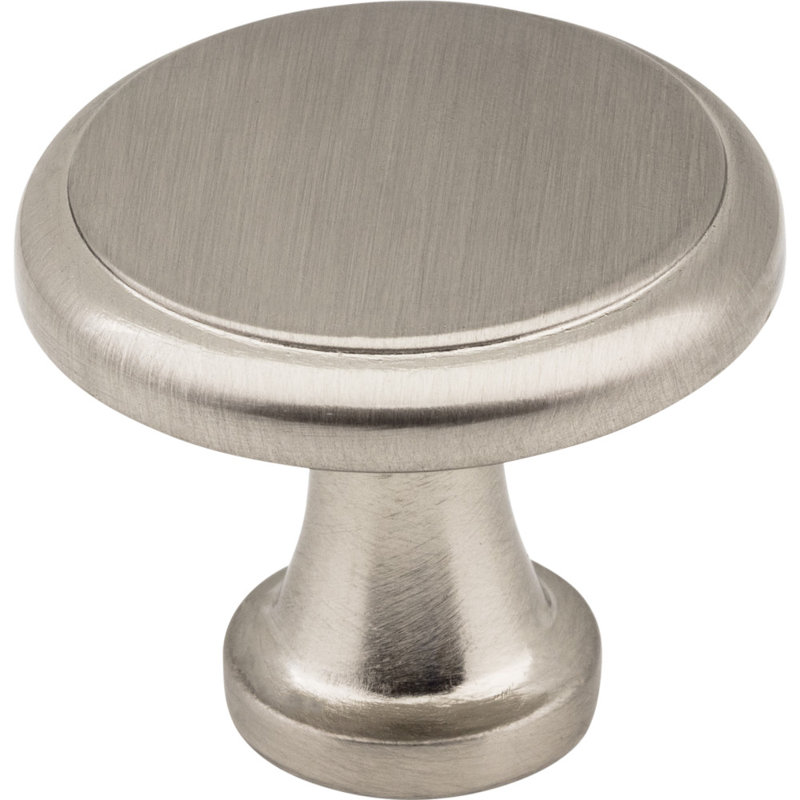 Gatsby 1 1/8" Diameter Mushroom Knob, Satin Nickel