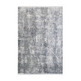 Monza Abstract Area Rug in Silver