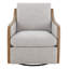 Fauteuil demi-tonneau pivotant surdimensionné Grayton-104838898